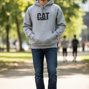 Caterpillar Gray Hoodie